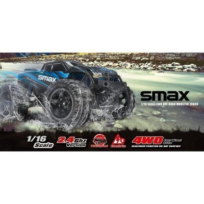 Радиоуправляемый монстр Remo Hobby SMAX (красный) 4WD 2.4G 1/16 RTR