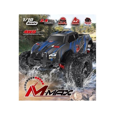 Радиоуправляемый монстр Remo Hobby MMAX Brushless (синий) 4WD 2.4G 1/10 RTR