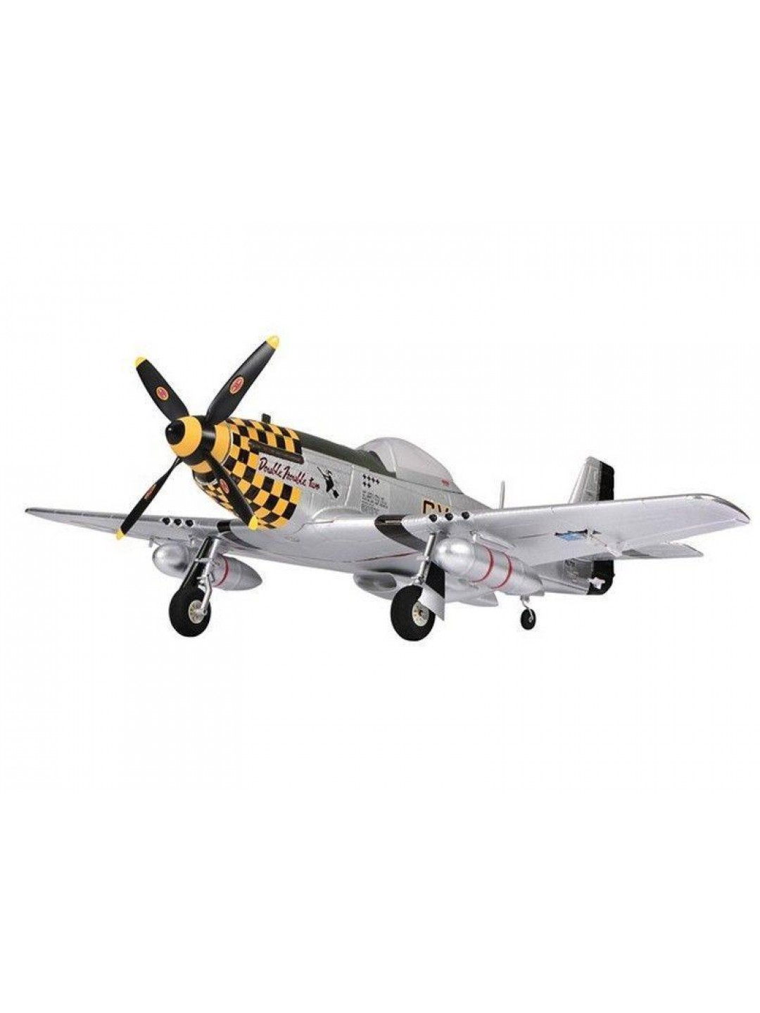 Радиоуправляемый самолет Top RC P-51D Pro желтый 750мм flight controller PNP