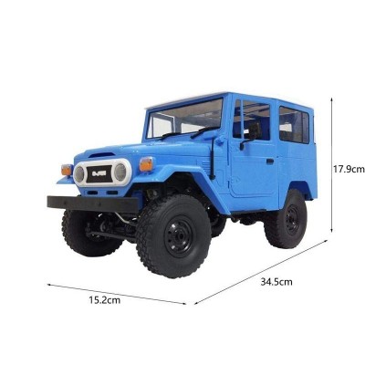 Радиоуправляемая машина WPL японский внедорожник FJ40 (голубая) 4WD 2.4G 1/16 RTR