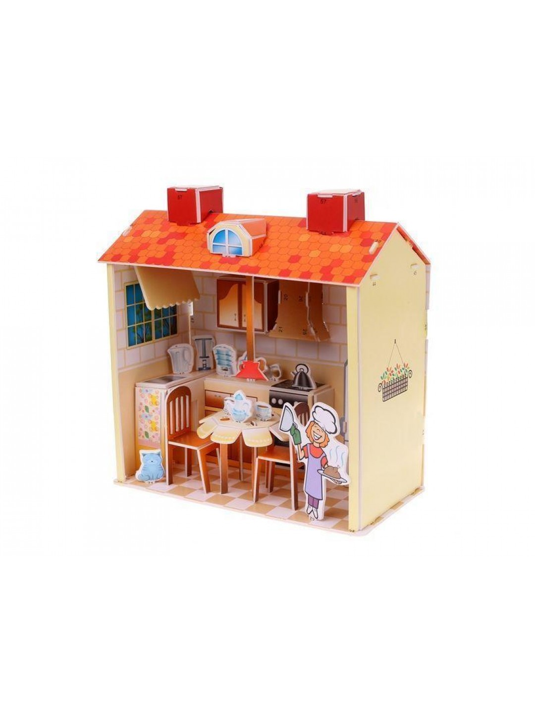 3D пазлы из пенокартона КУХНЯ (36 деталей, 4 листа)