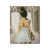 Алмазная мозаика с нанесенной рамкой 40х50 ПУТЬ К УСПЕХУ (20 цветов)