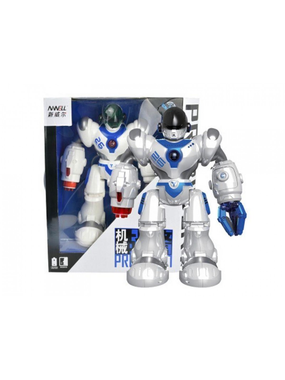 ИК робот AMWELL 7088 Robocop, звук, свет, танцы, сенсор, стреляет снарядами