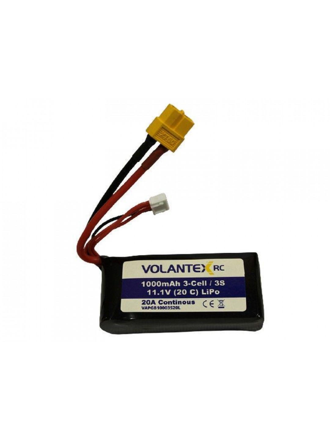 Аккумулятор Li-Po 1000mAh, 11,1V XT60 для катера Volantex RC Vector SR48