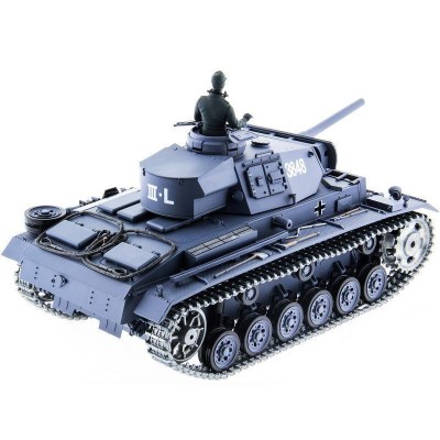 Р/У танк Heng Long 1/16 Panzerkampfwagen III (Германия) 2.4G RTR PRO темно-серый