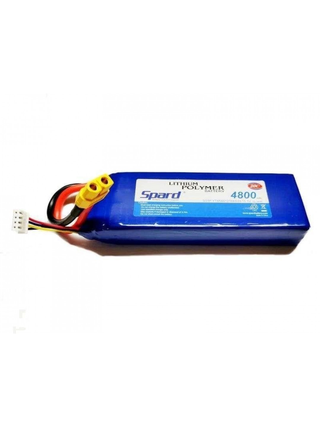 Аккумулятор Li-Po Spard 4800mAh, 11,1V, 20C, XT60