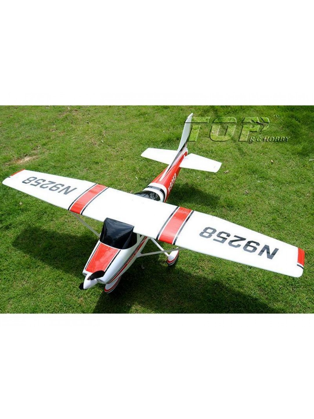 Радиоуправляемый самолет Top RC Cessna 182 500 class красная 1410мм KIT