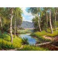 Картина мозаикой с нанесенной рамкой 40х50 И.ПРИЩЕПА. МОСТИК ЧЕРЕЗ РЕЧКУ (26 цветов) Картина мозаикой с нанесенной рамкой 40х50 И.ПРИЩЕПА. МОСТИК ЧЕРЕЗ РЕЧКУ (26 цветов)