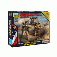 Сборная модель ZVEZDA Американский противотанковый ракетный комплекс М-47 "Дракон" с расчетом, 1/72