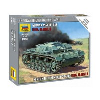 Сборная модель ZVEZDA Немецкое штурмовое орудие Stug-III Ausf.B, 1/100