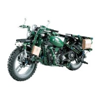 Радиоуправляемый конструктор CADA deTech американский военный мотоцикл (550 деталей)