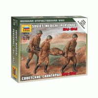 Сборные солдатики ZVEZDA Советские санитары, 1/72 Сборные солдатики ZVEZDA Советские санитары, 1/72