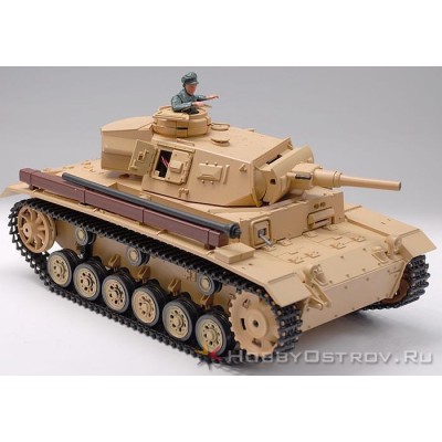 Р/У танк Heng Long 1/16 Panzerkampfwagen III (Германия) 2.4G RTR песочный