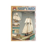 Сборная картонная модель Shipyard балтиморский клипер Berbice в верфи Quay-Portt 1780 г (№38), 1/96 Сборная картонная модель Shipyard балтиморский клипер Berbice в верфи Quay-Portt 1780 г (№38), 1/96