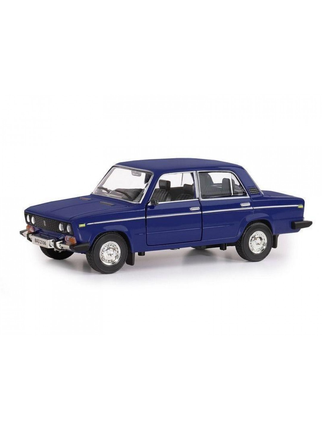 Машина "АВТОПАНОРАМА" ВАЗ 2106, 1/22, синий, инерция, в/к 24,5*12,5*10,5 см
