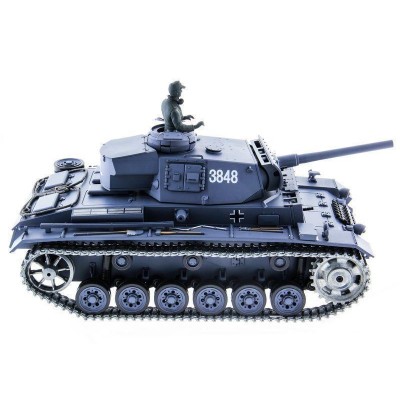 Р/У танк Heng Long 1/16 Panzerkampfwagen III (Германия) 2.4G RTR PRO темно-серый