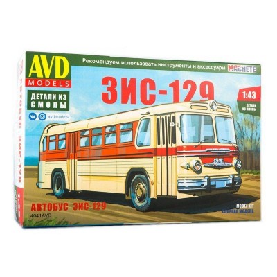 Сборная модель AVD ЗИС-129, 1/43