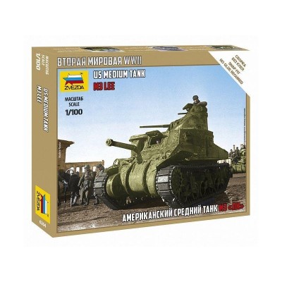 Сборная модель ZVEZDA Американский средний танк "Ли" М3, 1/100