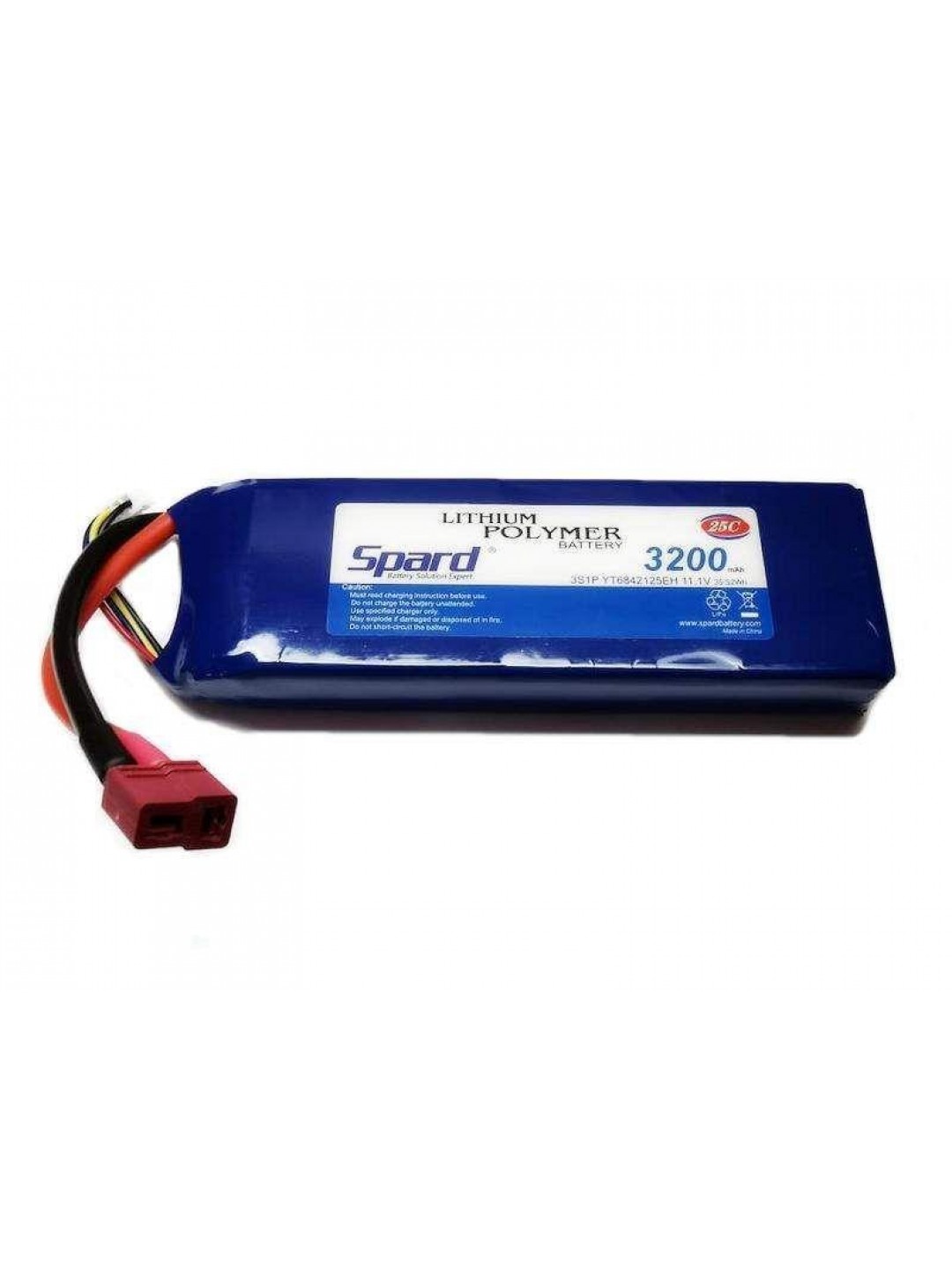 Аккумулятор Li-Po Spard 3200mAh, 11,1V, 25C, T‐plug