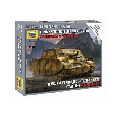 Сборная модель ZVEZDA Немецкая САУ "Sturmpanzer IV", 1/100