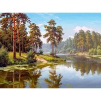 Картина мозаикой с нанесенной рамкой 40х50 И.ПРИЩЕПА. СОСНЫ У ВОДЫ (29 цветов) Картина мозаикой с нанесенной рамкой 40х50 И.ПРИЩЕПА. СОСНЫ У ВОДЫ (29 цветов)