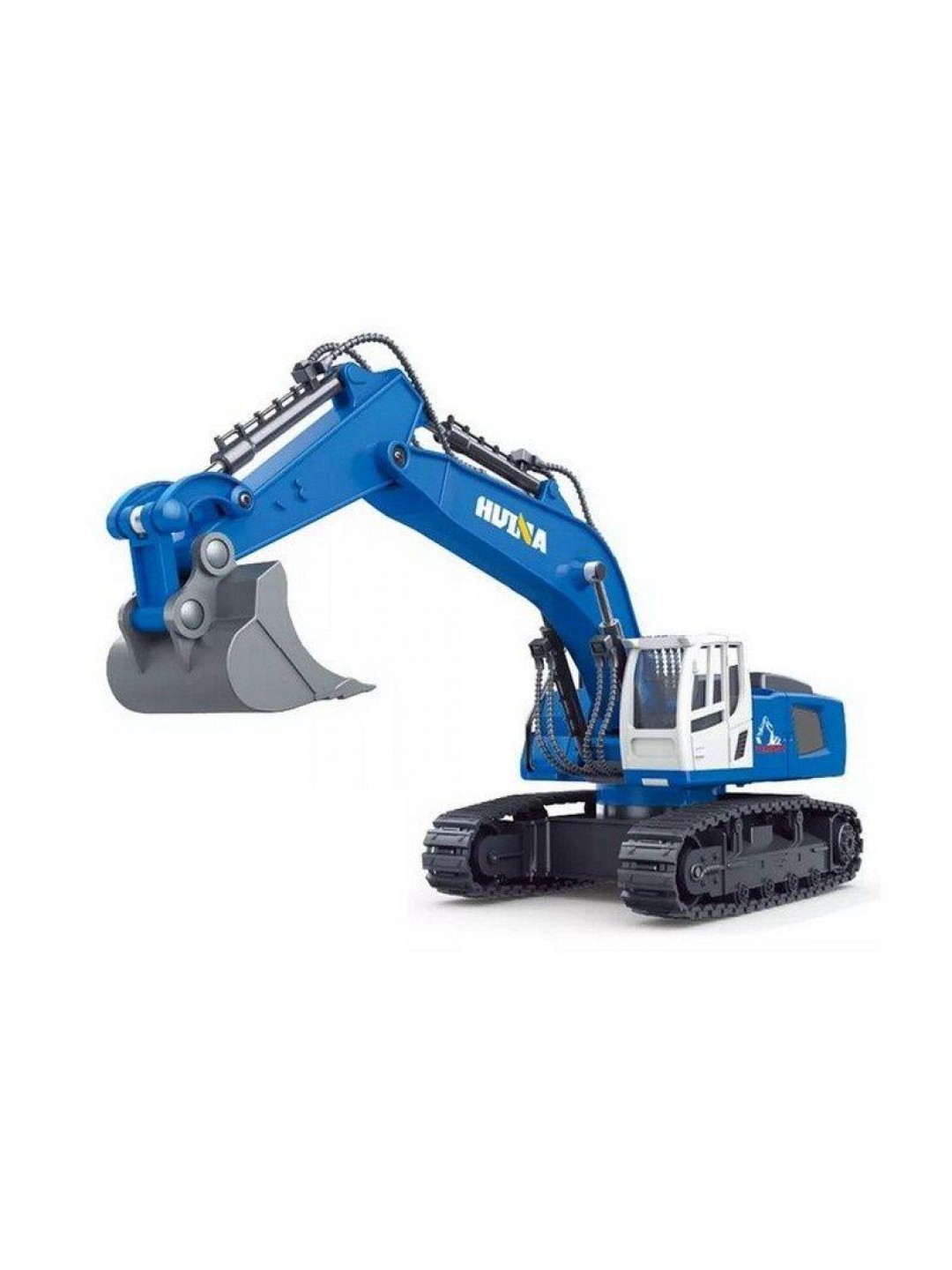 Радиоуправляемый экскаватор HUI NA TOYS, синий 2.4G 9CH 1/18 RTR
