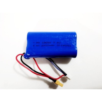 Аккумулятор Li-Po 2000mAh, 7.4V JST для Huina 1580, 1583