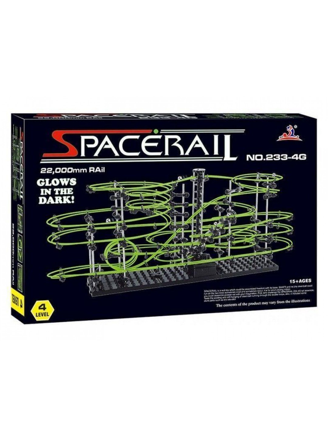 Конструктор динамический Spacerail 233-4G, 22м (Level 4), светящиеся рельсы