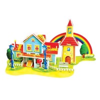 3D пазл из пенокартона РАДУЖНЫЙ ДОМ (МИНИ СЕРИЯ) (34 детали) 3D пазл из пенокартона РАДУЖНЫЙ ДОМ (МИНИ СЕРИЯ) (34 детали)