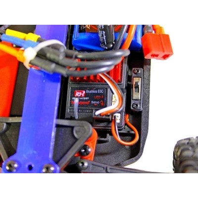 Радиоуправляемая трагги Remo Hobby S EVO-R Brushless UPGRADE (синяя) 4WD 2.4G 1/16 RTR