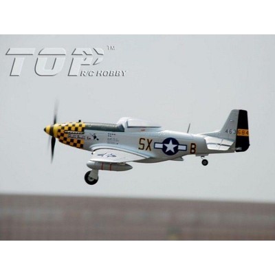 Радиоуправляемый самолет Top RC P-51D Pro желтый 750мм flight controller PNP