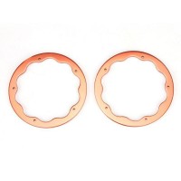 Защитные накладки на диски колеса для Монстра 1/8, 2шт, алюминий Защитные накладки на диски колеса для Монстра 1/8, 2шт, алюминий