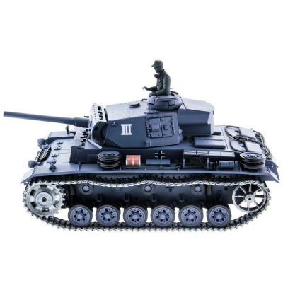 Р/У танк Heng Long 1/16 Panzerkampfwagen III (Германия) 2.4G RTR PRO темно-серый