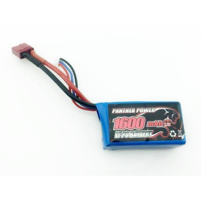 Аккумулятор Li-Po 1600mAh, 7,4V, T-plug для Remo Hobby 1/16