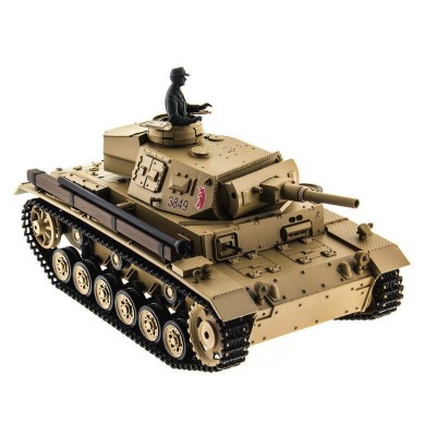 Р/У танк Heng Long 1/16 Panzerkampfwagen III (Германия) 2.4G RTR PRO песочный