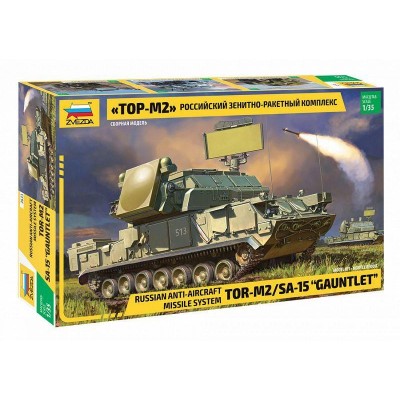 Сборная модель ZVEZDA Российский зенитно-ракетный комплекс ТОР M2, 1/35