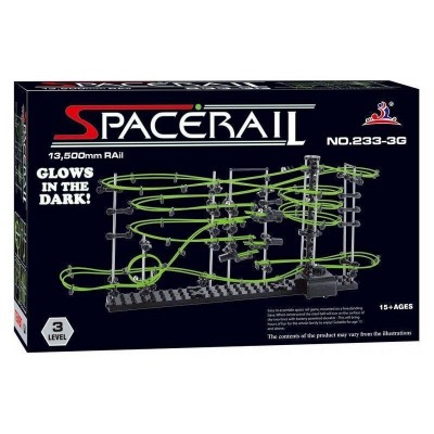 Конструктор динамический Spacerail 233-3G, 13.5м (Level 3), светящиеся рельсы