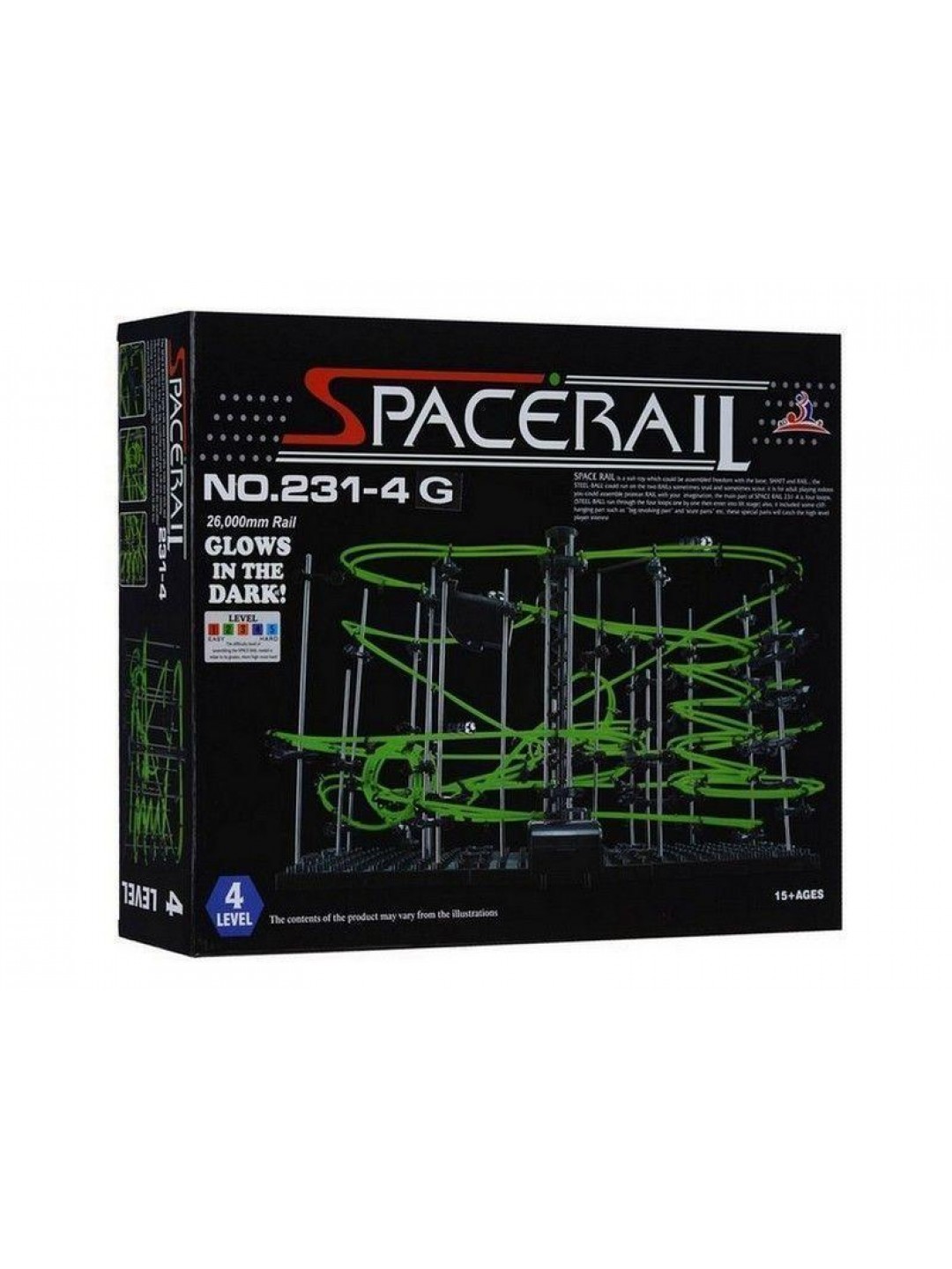 Конструктор динамический Spacerail 231-4G, 26м (Level 4), светящиеся рельсы