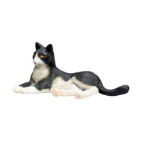 Фигурка KONIK Кошка, черно-белая (лежащая) Фигурка KONIK Кошка, черно-белая (лежащая)