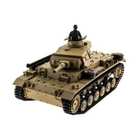Р/У танк Heng Long 1/16 Panzerkampfwagen III (Германия) 2.4G RTR PRO песочный Р/У танк Heng Long 1/16 Panzerkampfwagen III (Германия) 2.4G RTR PRO песочный