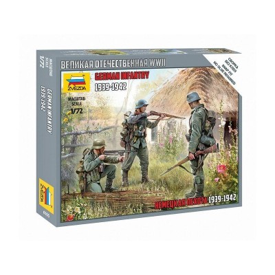 Сборные солдатики ZVEZDA Немецкая пехота 1939-1942гг, 1/72