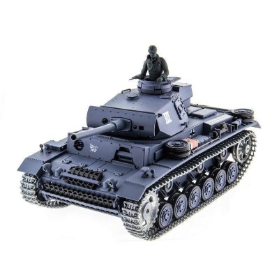 Р/У танк Heng Long 1/16 Panzerkampfwagen III (Германия) 2.4G RTR PRO темно-серый