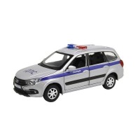 Машина "АВТОПАНОРАМА" LADA GRANTA CROSS "Полиция", серебро, 1/24, свет, звук, в/к 24,5*12,5*10,5 см Машина "АВТОПАНОРАМА" LADA GRANTA CROSS "Полиция", серебро, 1/24, свет, звук, в/к 24,5*12,5*10,5 см