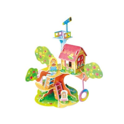 3D пазл из пенокартона ЛЕСНОЙ ДОМИК 4 (МИНИ СЕРИЯ) (31 деталь)