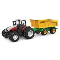 Р/У фермерский трактор Korody с прицепом самосвалом, двойные колеса 1/24 2.4G 6CH RTR Р/У фермерский трактор Korody с прицепом самосвалом, двойные колеса 1/24 2.4G 6CH RTR