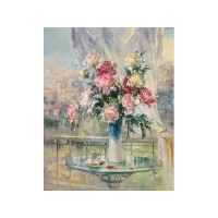 Картина по номерам 40х50 УТРЕННЕЕ НАСТРОЕНИЕ ( 28 цветов)