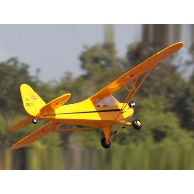 Радиоуправляемый самолет Top RC J3 желтый 1400мм KIT