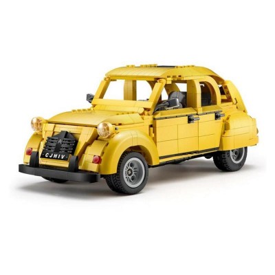 Конструктор CADA ретроавтомобиль Citroen 2CV 1/12 (1238 деталей)