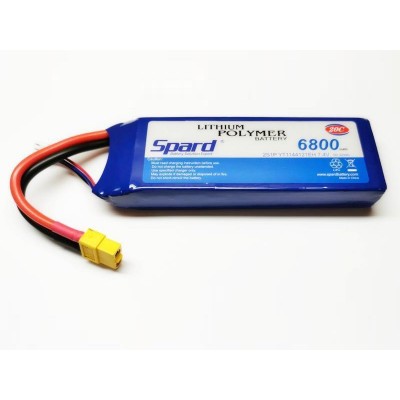 Аккумулятор Li-Po Spard 6800mAh, 7,4V, 20C, XT60