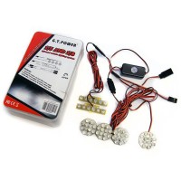 Комплект освещения (передние фары и стоп-сигналы) G.T.Power для внедорожников масштаба 1/5 - 1/8 Комплект освещения (передние фары и стоп-сигналы) G.T.Power для внедорожников масштаба 1/5 - 1/8